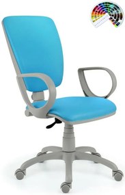 ALBA Kancelárska stolička TORINO GREY čalúnenie CURA, LUCKY