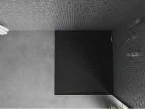Mexen Amon, SMC obdĺžniková sprchová vanička 100 x 90 cm, čierna, 4F709010