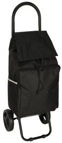 Nákupná taška na kolieskach s rámom 95 cm čierna