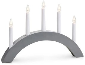 Sivá vianočná svetelná dekorácia Atle – Markslöjd