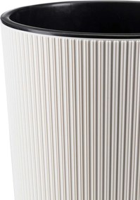 PLASTOVÝ KVETINÁČ URBANIKA ECO SADA 2KS 57X30 CM+46,6X25,5 CM BIELA