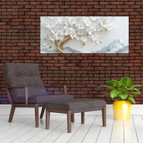 Obraz – 3D elegantný strom života (120x50 cm)