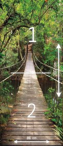 Fototapeta na dvere JUNGLE BRIDGE 86x200 cm