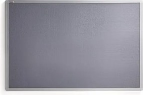 Nástenka VIRGINIA, 900x600 mm, šedá, hliníkový rám