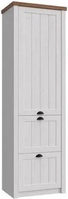 Vysoká skříň PROVENCE S1D2S, sosna andersen / lefkas ciemny.
