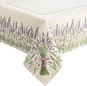 GOBELÍNOVÝ OBRUS LAVENDER 140X180 CM VZOROVANÝ