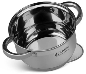 12 kusový set hrncov - striebro