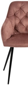 Noela Zamatová jedálenská stolička SIENA ružová