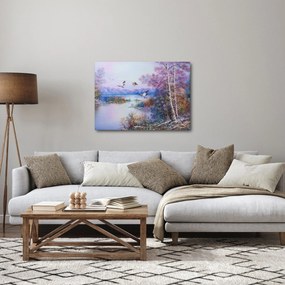 Obraz - Prichádza jeseň, olejomaľba (70x50 cm)