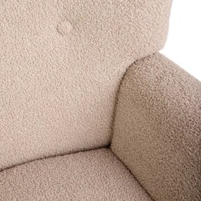 Hojdacie kreslo MOSS TEDDY BOUCLE béžové 856704