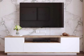 Dizajnový TV stolík Belisario 180 cm biely