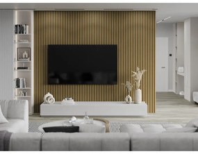 Mexen Lam-F, akustické stenové lamely 275 × 31,5 cm, filc 6 mm, dub jantárový, S105-275317-2812-073