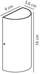 Nordlux - LED Vonkajšie nástenné svietidlo ROLD LED/10,5W/230V IP54 čierna