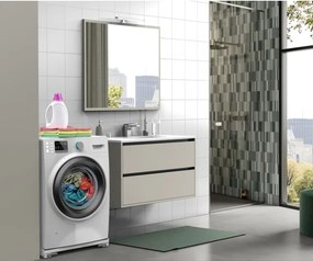 Meliconi 656149 -Antivibračná podložka pod práčku s výsuvnými kolieskami 47 cm biela