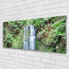 Obraz plexi Vodopád stromy príroda 125x50 cm