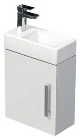 Kúpeľňová skrinka s umývadlom SAT Cube Way 40x47,5x20 cm biela lesk CUBE320401DBL, 1 ks