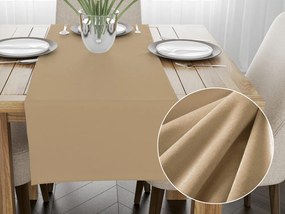 Biante Zamatový behúň na stôl Velvet Prémium SVP-006 Pieskovo béžový 35x160 cm