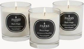 Ručne vyrobené vonné sviečky Black Magic (Sandalwood, Ylang Ylang & Warm Amber), 3 ks