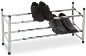 Kovový teleskopický stojan na topánky v striebornej farbe – Premier Housewares