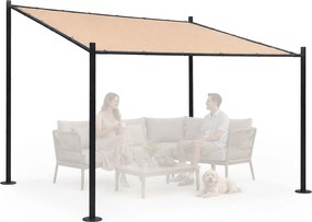 Zahradní pergola Lowa 3x3 m béžová/černá