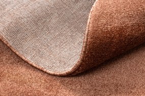 Okrúhly koberec SOFTY Jednofarebný, terakota