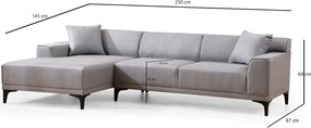 Rohová sedacia súprava Petra 250 cm - výber z 5 prevedení