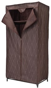 Textilný šatník Gallo - hnedý