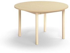 Stôl DECIBEL, Ø1200x720 mm, akustický HPL - breza