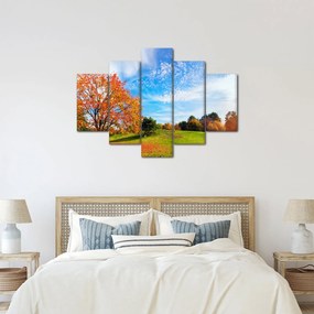 Obraz - Jesenná krajina (150x105 cm)