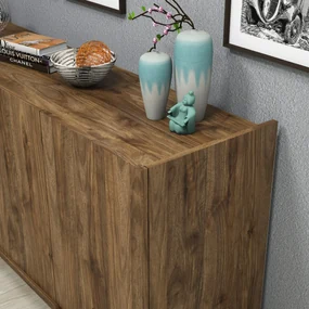 Komoda Elegante 180 cm tmavo hnedá