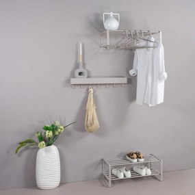 Sivo-béžový kovový stojan na topánky Rex – Spinder Design