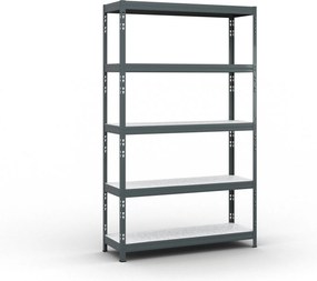 Policový regál 1966x1200x400 mm, nosnosť 280kg