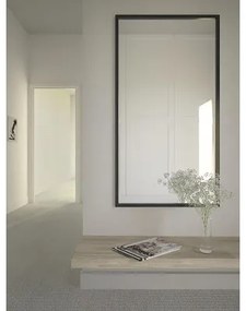 Zrkadlo do kúpeľne 65x60 cm čierne