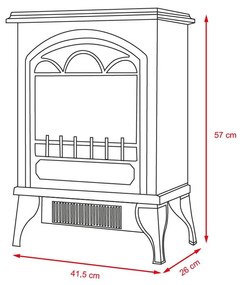 Štýlové elektrické krbové kachle AVENBERG Bavaria