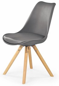 Jedálenská stolička K201 - sivá / buk
