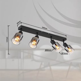 Globo 54308-4 - Bodové svietidlo HUBERTUS 4xE14/40W/230V