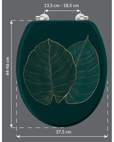 Záchodová doska 37,5 x 47 Jade – douceur d'intérieur
