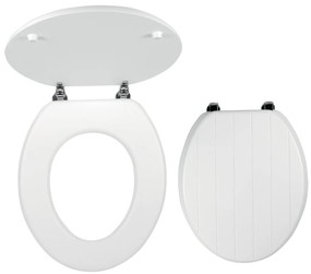 Novaservis - WC sedátko, MDF biela, pánty kov-chróm, WC/PROVENCE