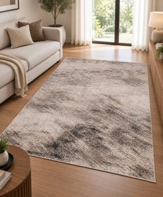 Koberec Safir 213 krémový / tmavohnedý