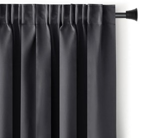 Záves AmeliaHome Blackout s multifunkčnou páskou 140x245 cm oceľovo sivý