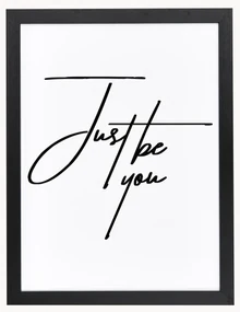 Nástenná dekorácia's rámom Just Be You