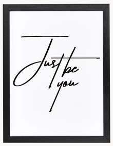 Nástenná dekorácia v ráme Just Be You