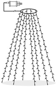 Svetelná reťaz s vianočným motívom počet žiaroviek 160 ks dĺžka 200 cm Serie LED – Star Trading