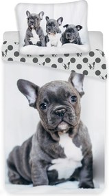 Jerry Fabrics Povlečení fototisk Bulldog 140x200 70x90