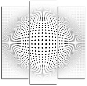 Obraz na plátne - Abstraktná geometrická sfera - štvorec 3218C (75x75 cm)