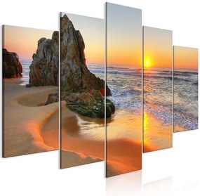Artgeist Obraz - Meeting at Sunset (5 Parts) Wide Veľkosť: 200x100, Verzia: Premium Print