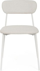 Biela čalúnená jedálenská stolička Inka – Yes Everyday