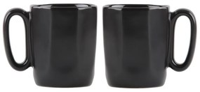Čierne hrnčeky na espresso z kameniny v súprave 2 ks 80 ml Fuori – Vialli Design