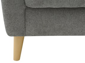 FINES sivé kreslo ušiak Aladin