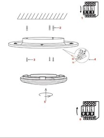 TOP LIGHT Svetlo nástenné-stropné Norman 50C RC, Čierna